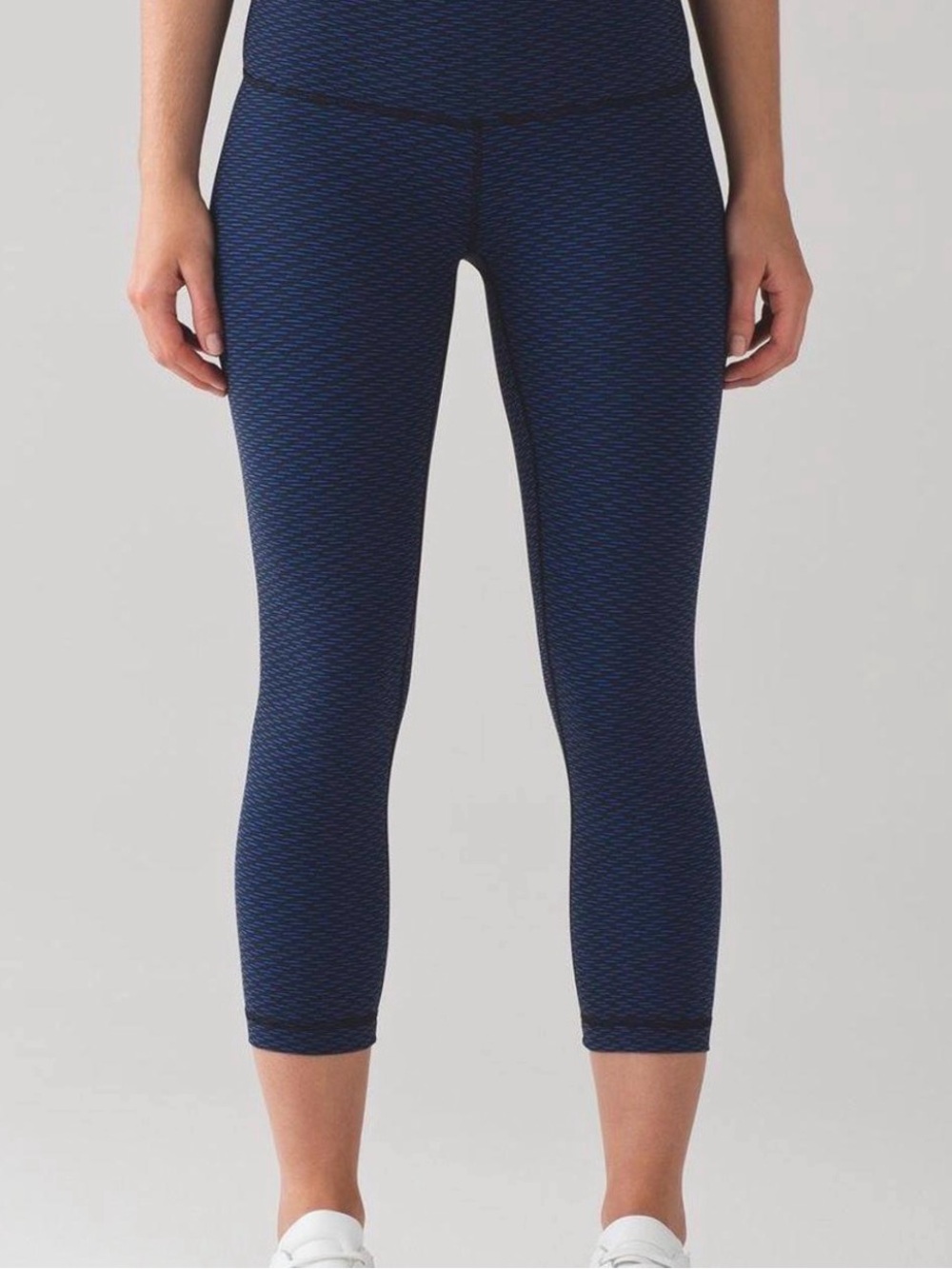 lululemon athletica Navy Textured Cropped Leggings